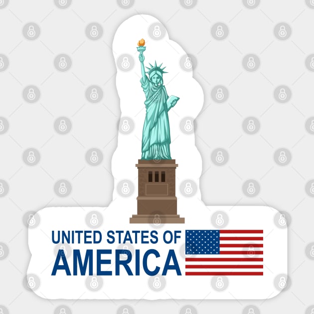 united states of america Sticker by ARRIGO